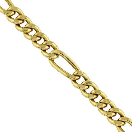 18K Yellow Gold Custom Fancy Made Chain 5.5 mm
