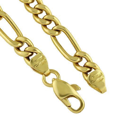 18K Yellow Gold Custom Fancy Made Chain 5.5 mm