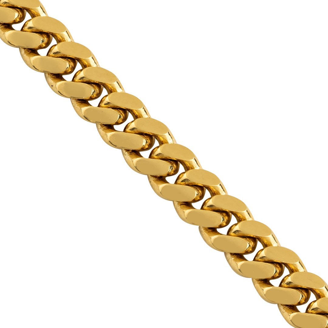 18 Karat Diamond Padlock Pendant with Handmade Curb Chain Necklace