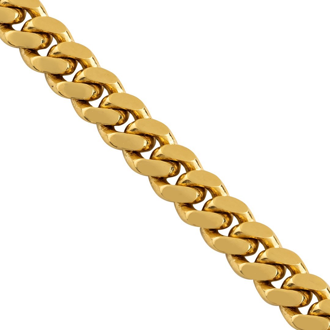 18k Yellow Gold Solid Mens Cuban Chain 5 mm – Avianne Jewelers