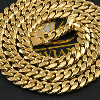 Thumbnail for 18k Yellow Gold Miami Cuban Link Chain 11 mm