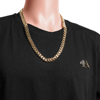 Thumbnail for 18k Yellow Gold Miami Cuban Link Chain 12 mm