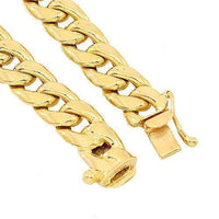 Thumbnail for 18K Yellow Solid Gold Cuban Chain 4 mm