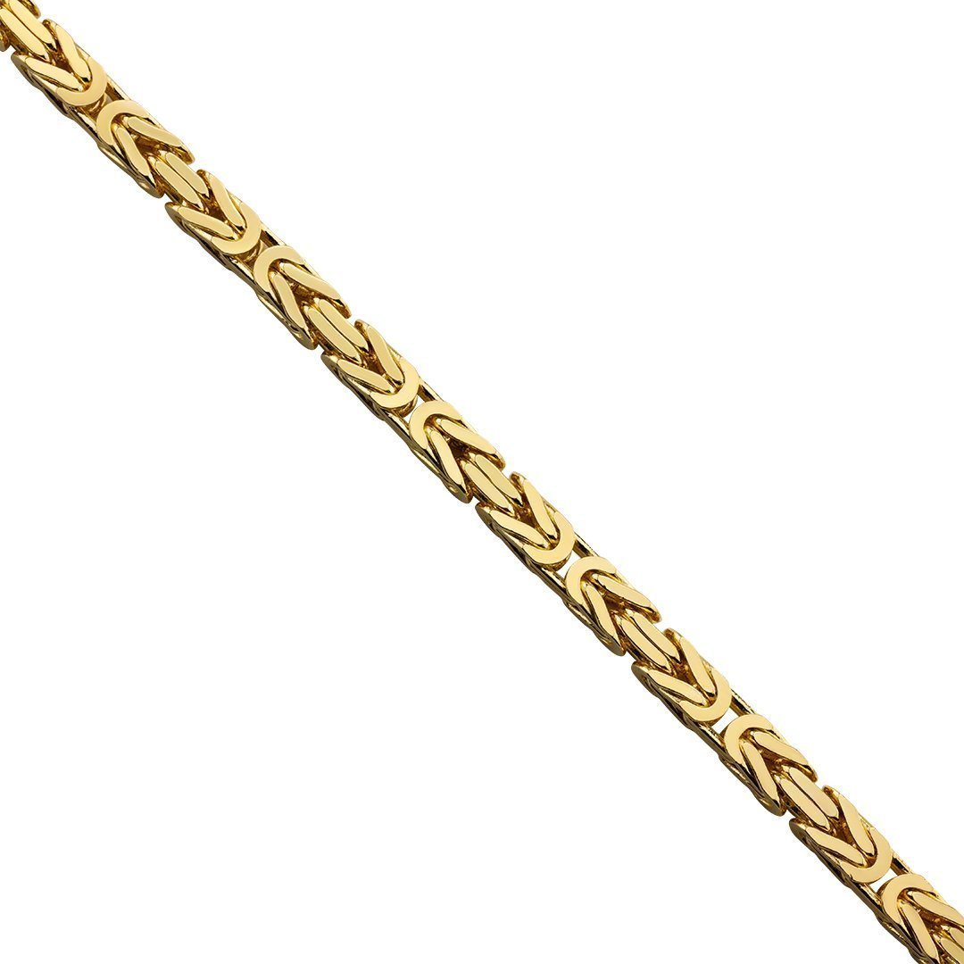 Byzantine Chain in 14k Yellow Gold 6 mm