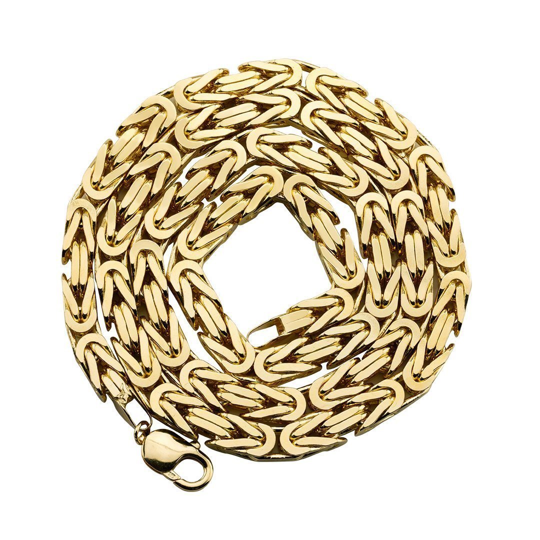 Byzantine Chain in 14k Yellow Gold 6 mm