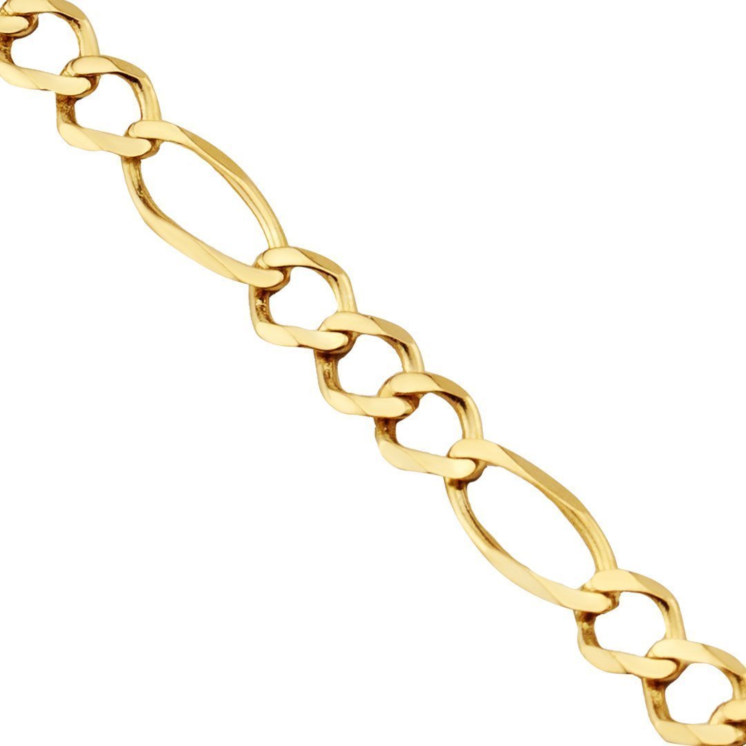 Figaro Chain in 14k Yellow Gold