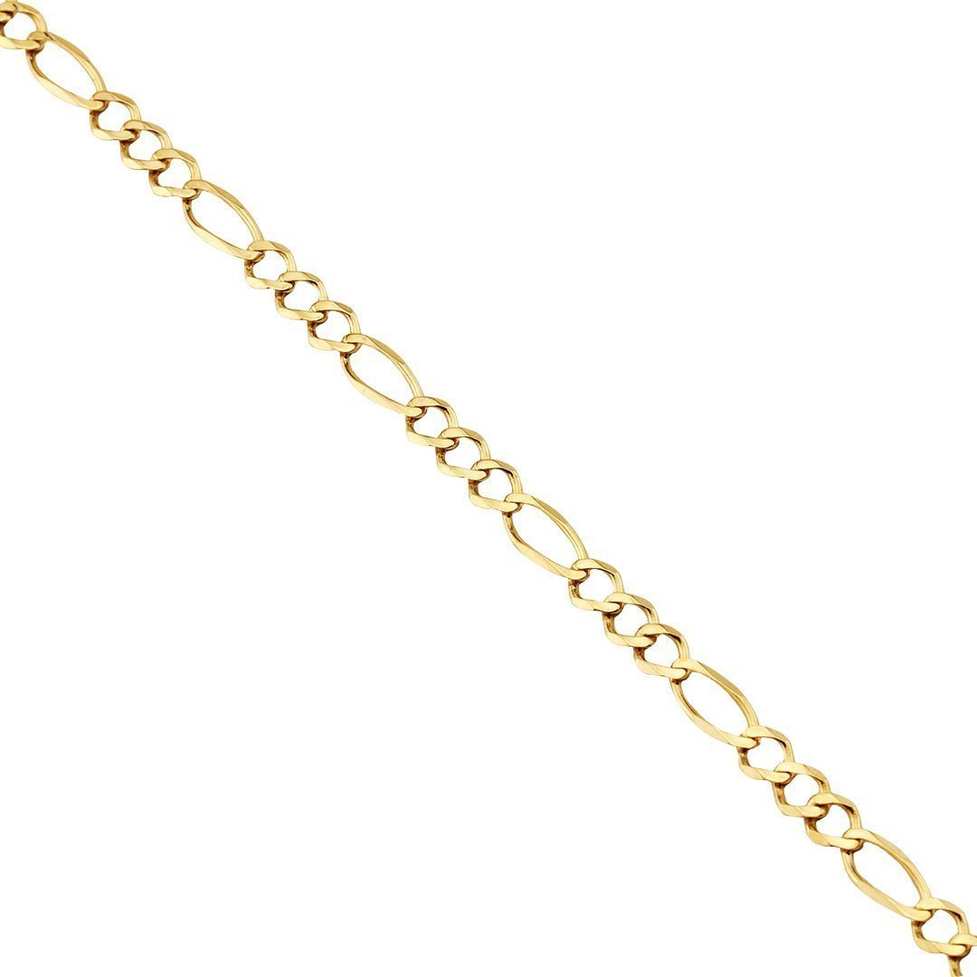 Figaro Chain in 14k Yellow Gold