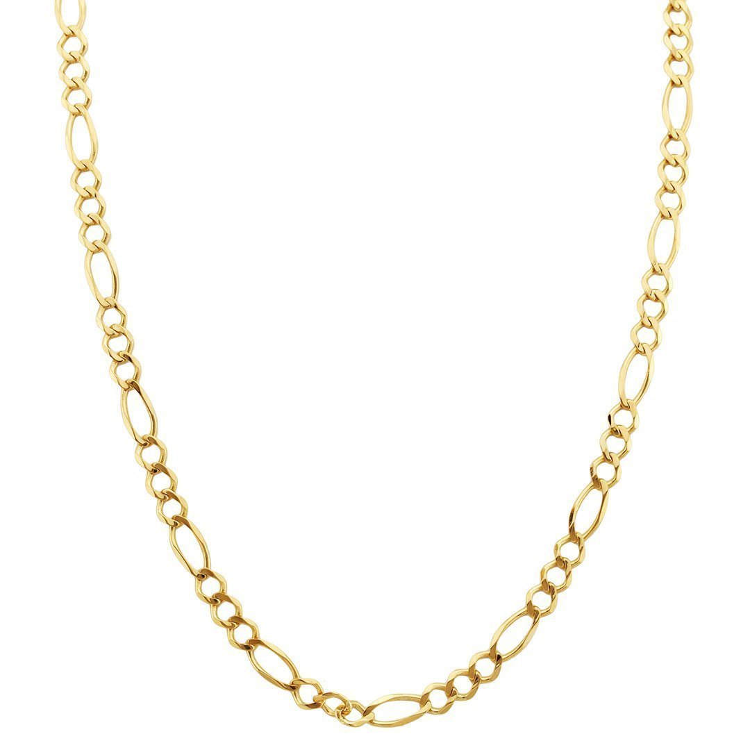 Figaro Chain in 14k Yellow Gold