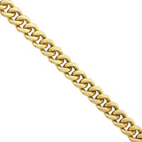 Thumbnail for Mens Cuban Link Chain in 14k Yellow Solid Gold 4 mm