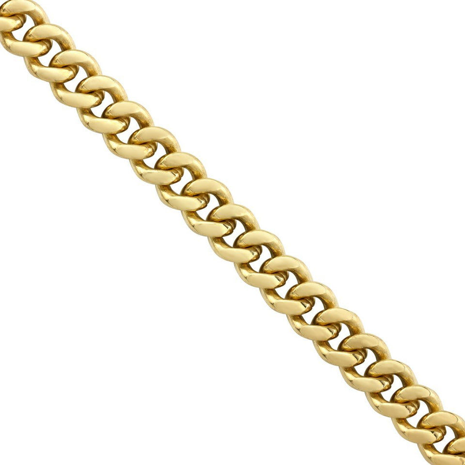 18k Yellow Gold Solid Mens Cuban Link Chain 5 mm – Avianne Jewelers