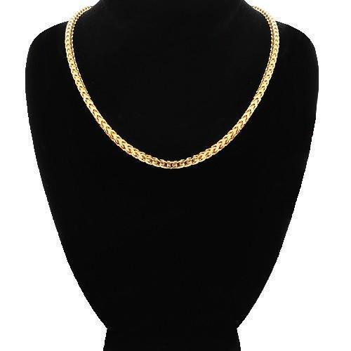 Mens Franco Chain in 10K Yellow Gold 4 mm