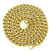 Thumbnail for Mens Hollow Cuban Link Chain in 10k Gold 10mm
