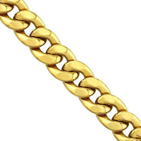 Thumbnail for Mens Hollow Cuban Link Chain in 10k Yellow Gold 10 mm