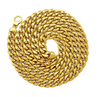 Thumbnail for Mens Hollow Cuban Link Chain in 10k Yellow Gold 10 mm