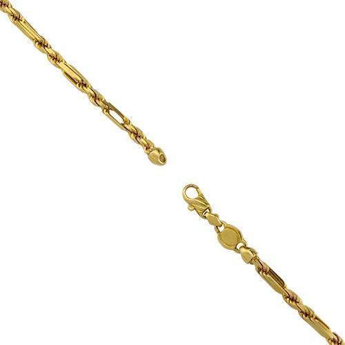 Milano Link Chain in 14k Yellow Gold 4.5 mm