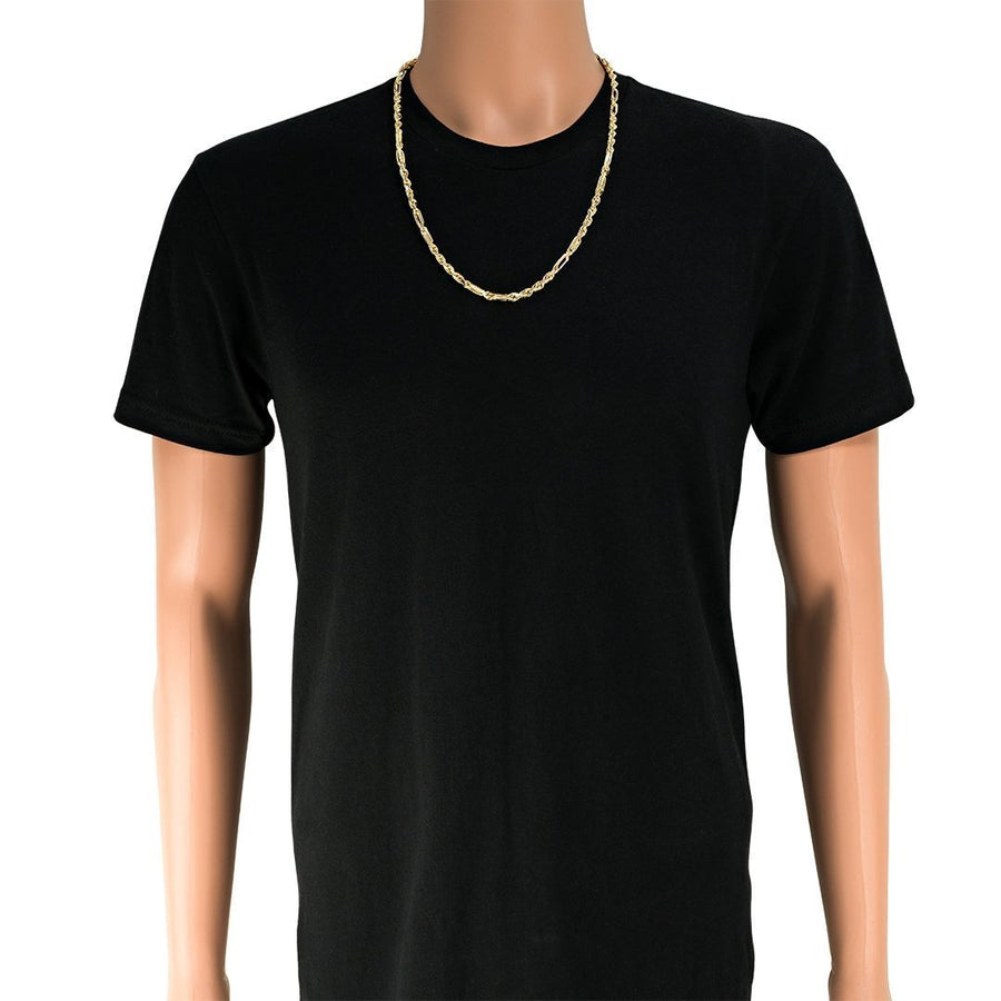 Milano Link Chain in 14k Yellow Gold 4.5 mm