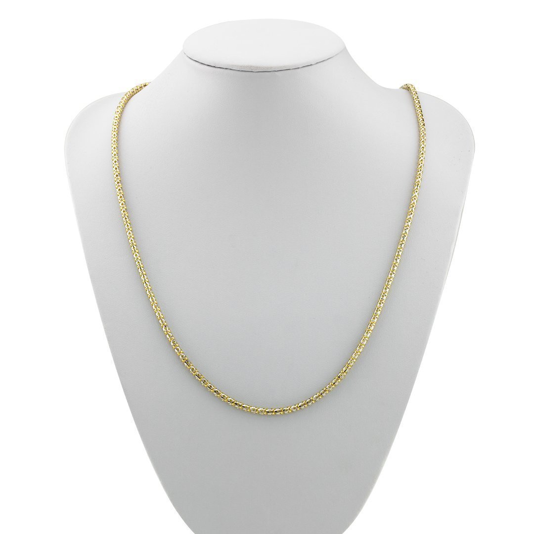 Semi-Solid 10k Yellow Gold Chain 3.5 mm
