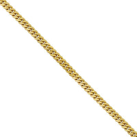 Thumbnail for Semi-Solid Cuban Link Chain in 14k Yellow Gold 7.5 mm