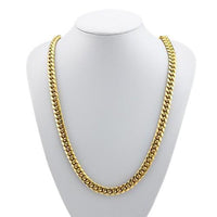 Thumbnail for Semi-Solid Cuban Link Chain in 14k Yellow Gold 9.5 mm