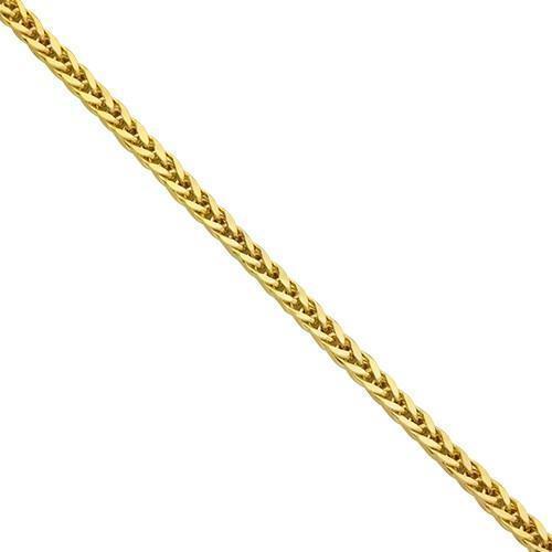 Wheat Spiga Chain in 14k Yellow Gold 2.5 mm