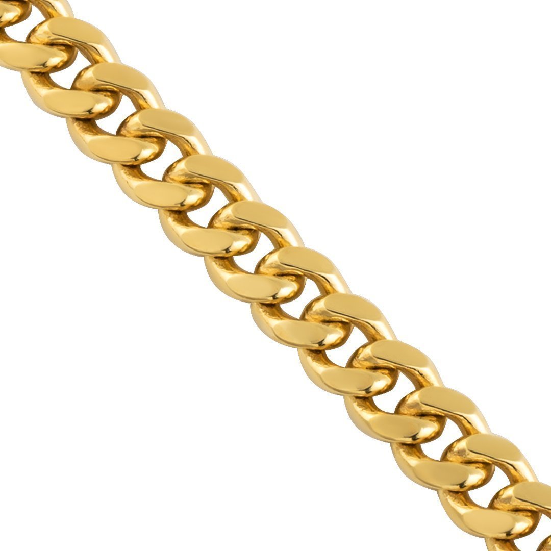 Yellow 10k Gold Cuban Link Chain 6 mm