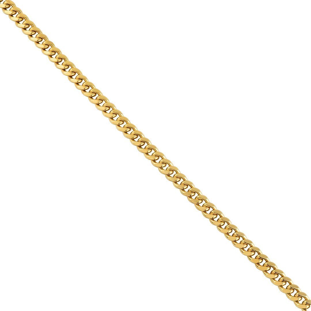 Yellow 10k Gold Cuban Link Chain 6 mm