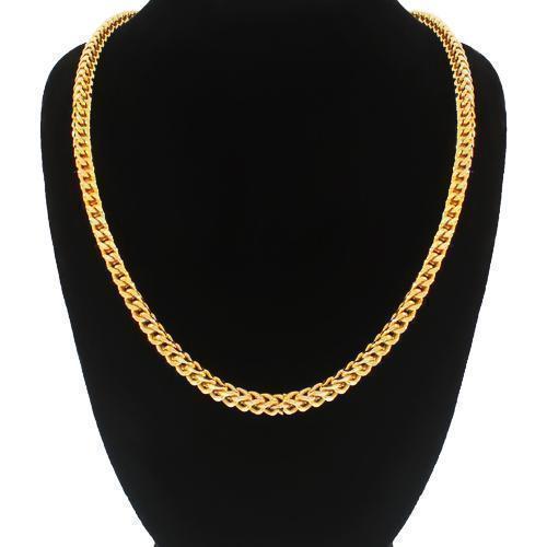 Yellow Gold 10k Mens Franco Chain 4 mm