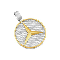 Iced out mercedes benz pendant Clearance