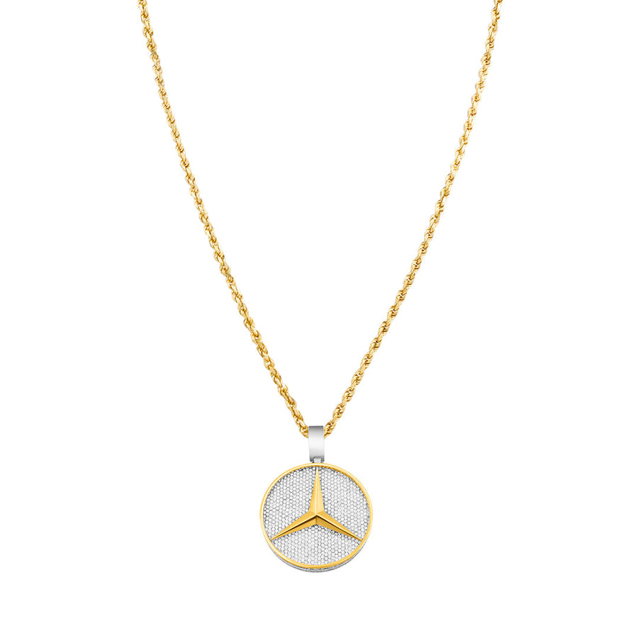 Iced out mercedes benz pendant Clearance
