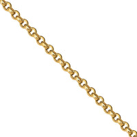 Thumbnail for Yellow / 18 in - 4.9 grams 10K Yellow Gold Curb Round Link Chain