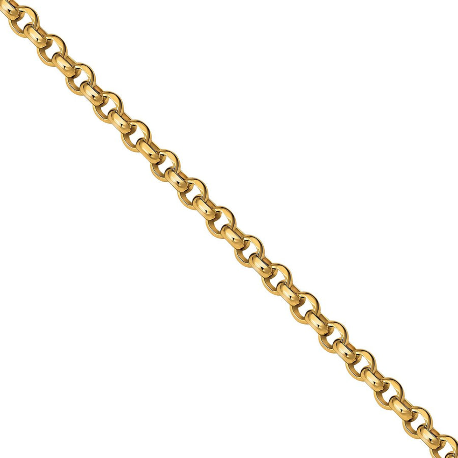 Yellow / 18 in - 4.9 grams 10K Yellow Gold Curb Round Link Chain