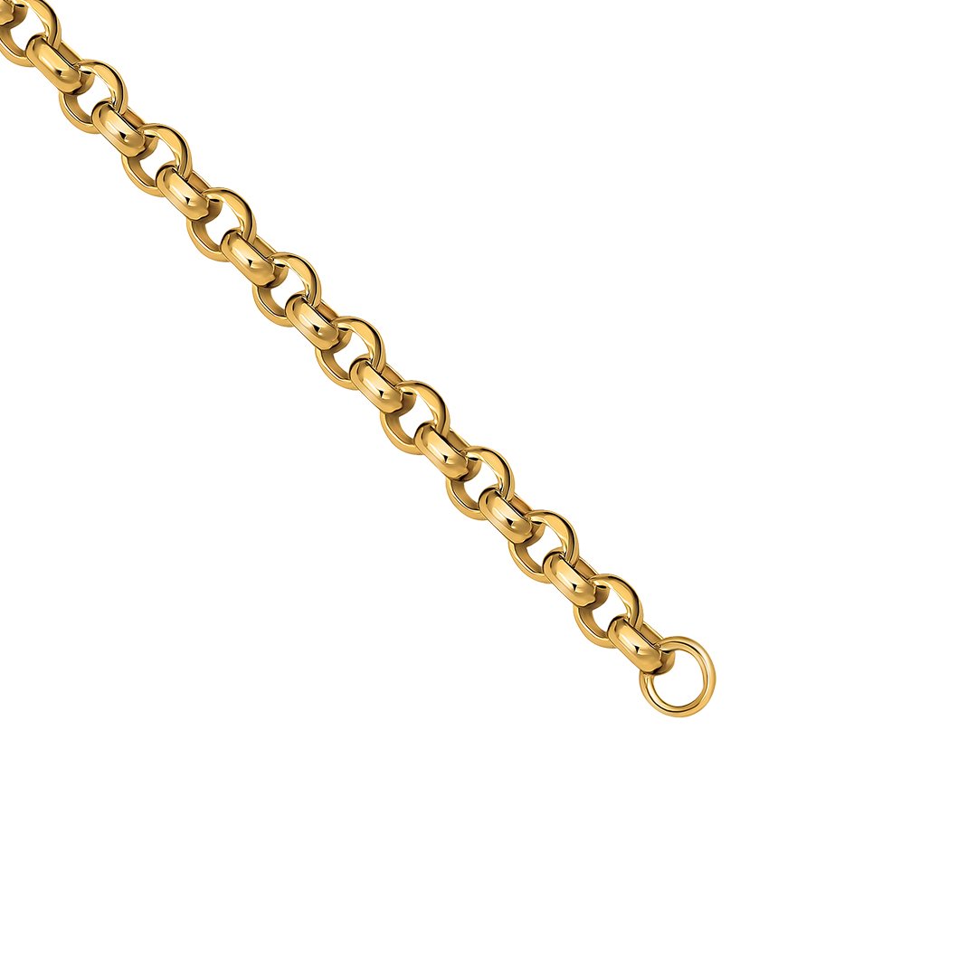 Yellow / 18 in - 4.9 grams 10K Yellow Gold Curb Round Link Chain