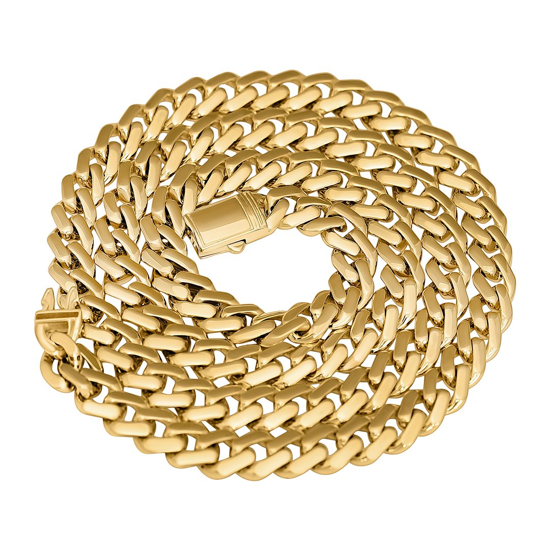 Yellow / 18 in - 27 grams 10K Yellow Gold Cuban Chain