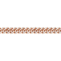 Thumbnail for 14k Rose Gold Cuban Link Necklace 13.8 Ctw