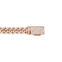 Thumbnail for 14k Rose Gold Cuban Link Necklace 13.8 Ctw