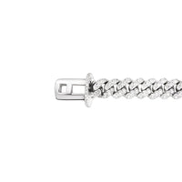 Thumbnail for 14k White Gold Cuban Link Chain Necklace 9.66 Ctw