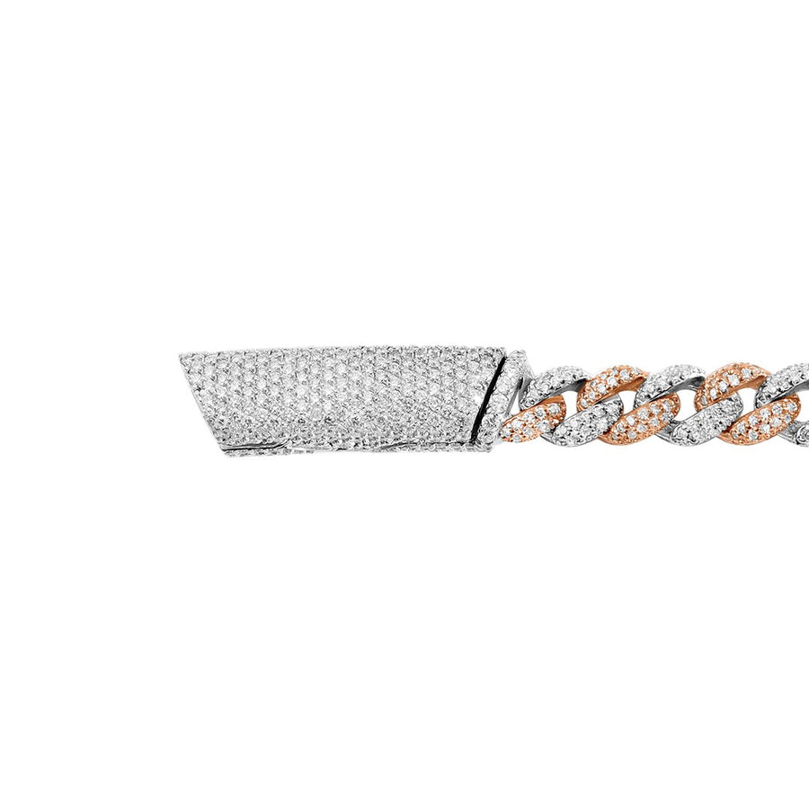 Diamond Cuban Necklace in 14k Gold 17.62 Ctw