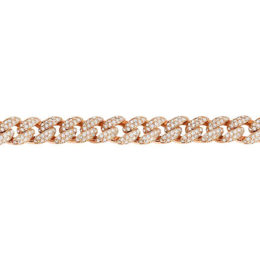 Diamond Cuban Necklace in 14k Gold 17.62 Ctw