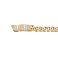 Thumbnail for Diamond Cuban Necklace in 14k Gold 17.62 Ctw