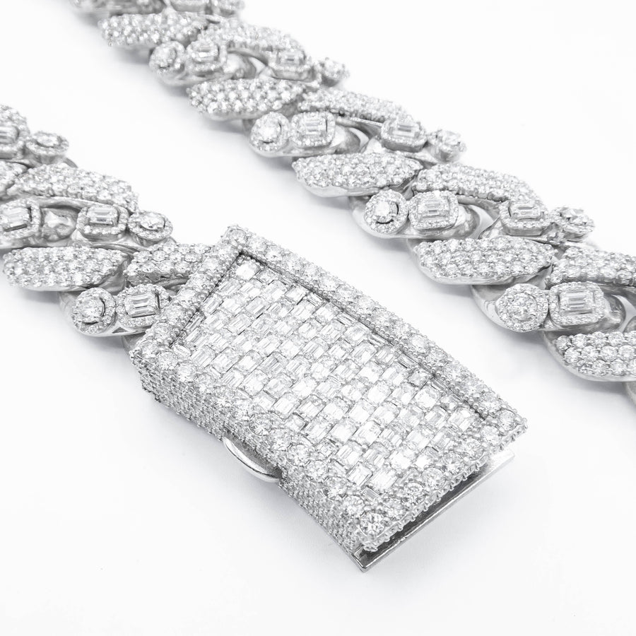 Diamond Emerald Cuban Chain 81.11 CTW
