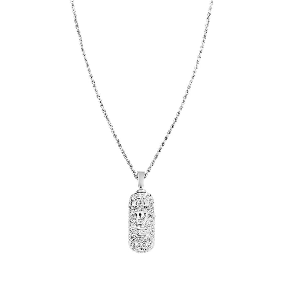 DIAMOND SPRAYCAN IN 14K WHITE GOLD 1.75 CTW