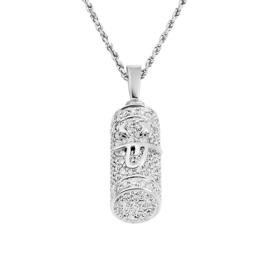 DIAMOND SPRAYCAN IN 14K WHITE GOLD 1.75 CTW