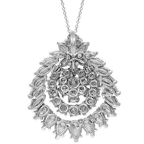 Platinum Womens Diamond Necklace 40.00 Ctw
