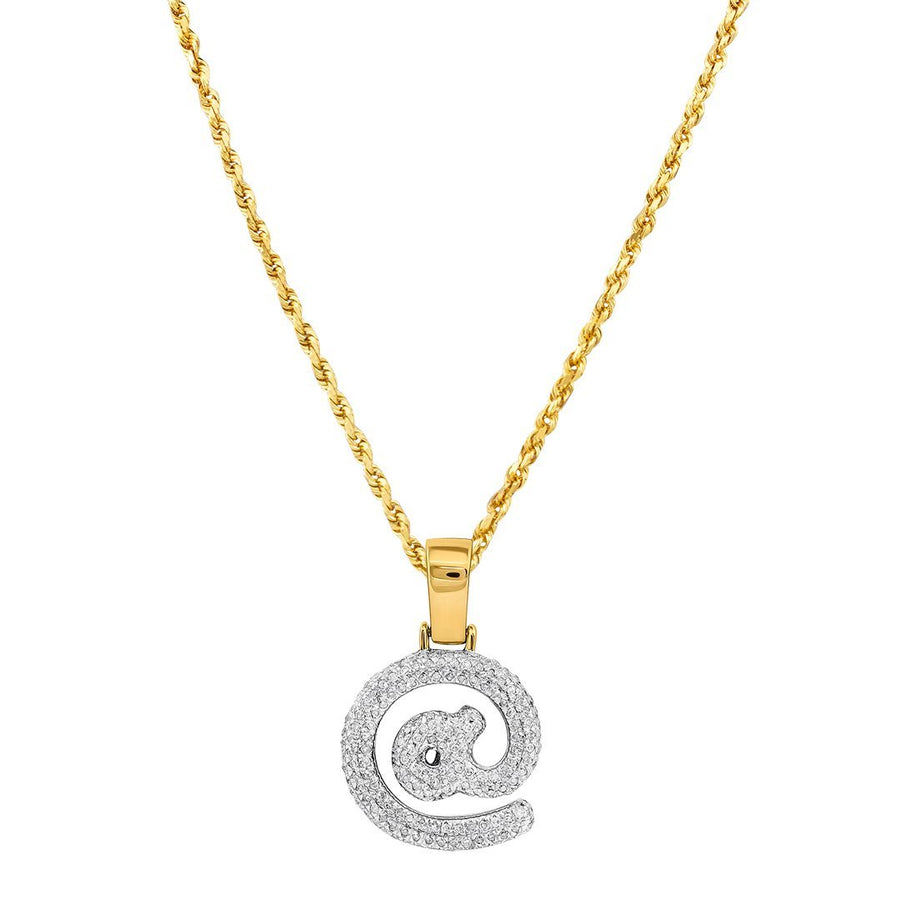 10K Yellow Gold Diamond @ Pendant 0.57 Ctw
