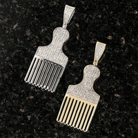 Thumbnail for Yellow 10k Yellow Gold Paintbrush Tassel Pendant 0.50 Ctw