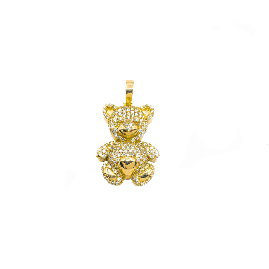 14k Diamond Teddy Bear 2.06 ctw