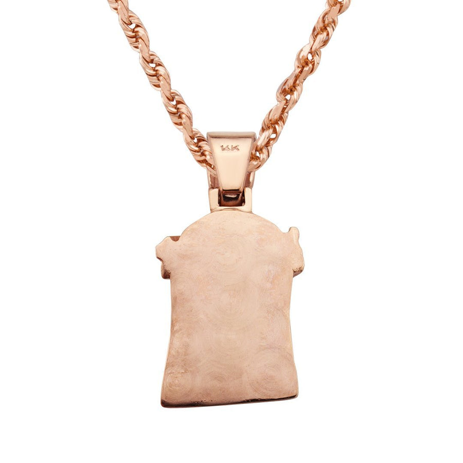 Rose 14k Rose Gold Diamond Jesus Piece 0.75ctw