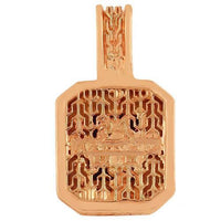 Thumbnail for 14K Rose Gold Diamond Onyx Pendant 2.00 Ctw