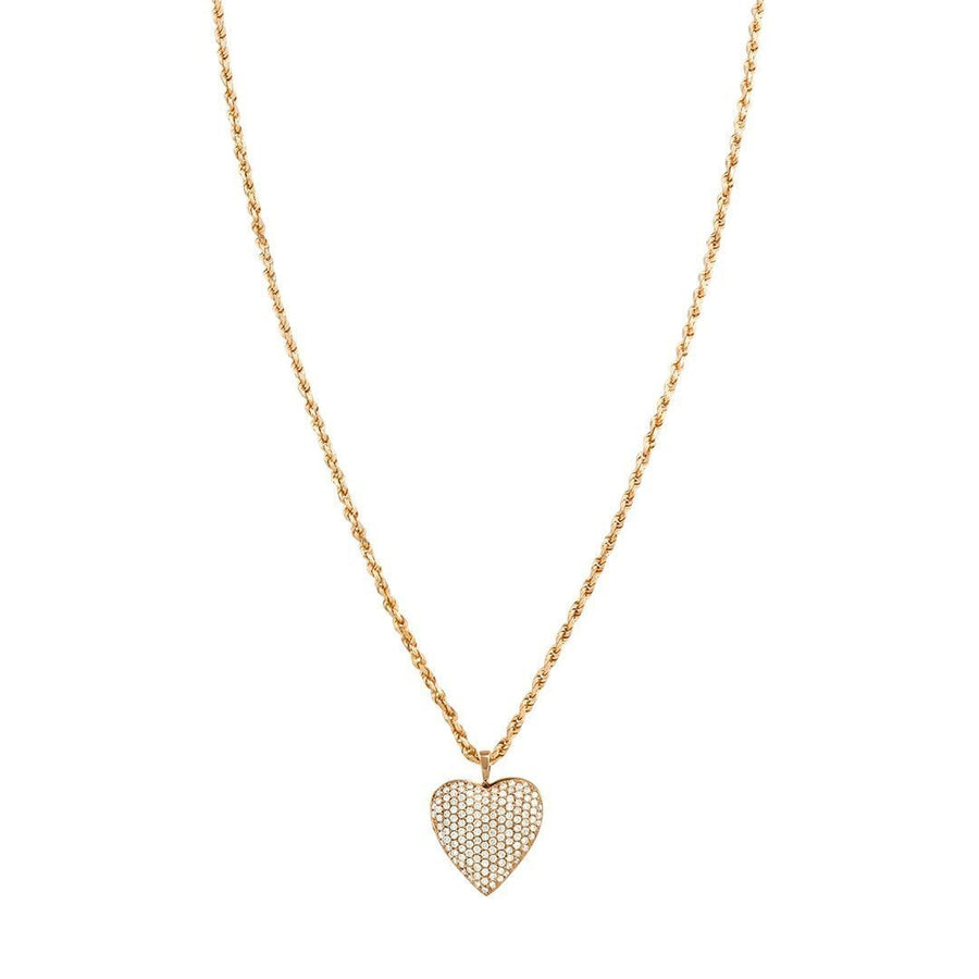 14k Rose Gold Heart Pendant 1.19 Ctw