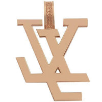 Thumbnail for 14K Solid Rose Gold Diamond Initial Letter 'LY' Pendant 4.50 Ctw